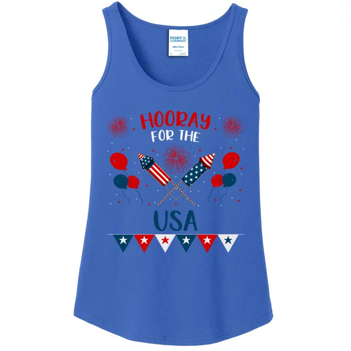 4th July Events Patriotism American Independence Funny Gift Ladies Essential Tank