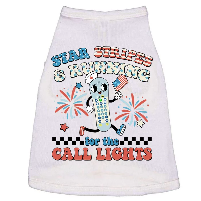 4th July Er Nurse Stars Stripes And Running For Call Lights Doggie Tank