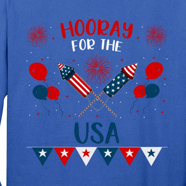 4th July Events Patriotism American Independence Funny Gift Tall Long Sleeve T-Shirt