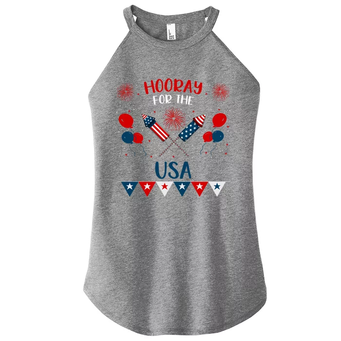 4th July Events Patriotism American Independence Funny Gift Women’s Perfect Tri Rocker Tank