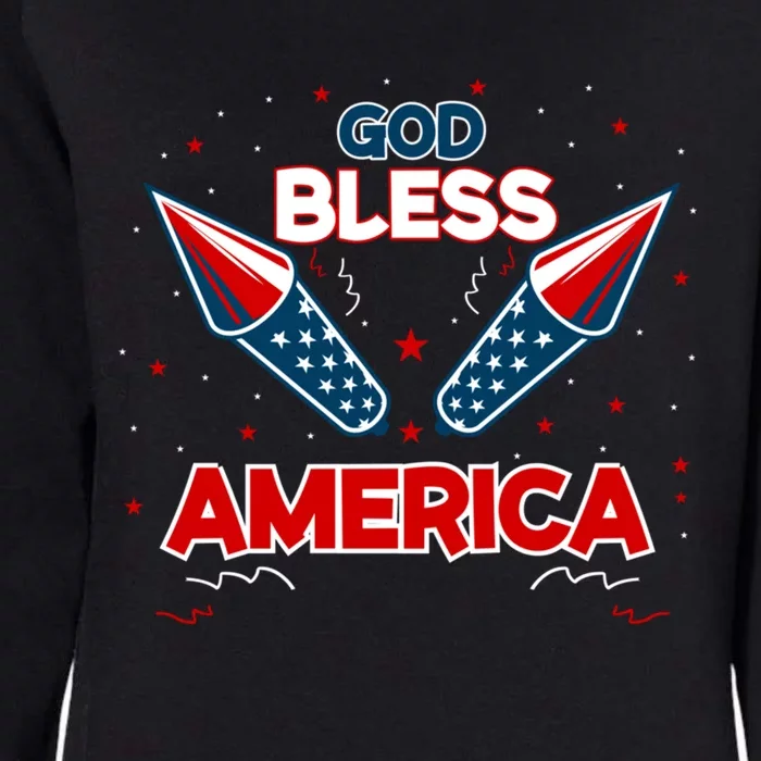 4th July Fireworks S Party Family God Bless America Cool Gift Womens California Wash Sweatshirt