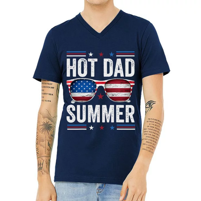 4th July FatherS Day Summertime Vacation V-Neck T-Shirt