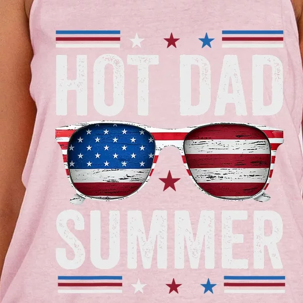 4th July FatherS Day Summertime Vacation Women's Knotted Racerback Tank