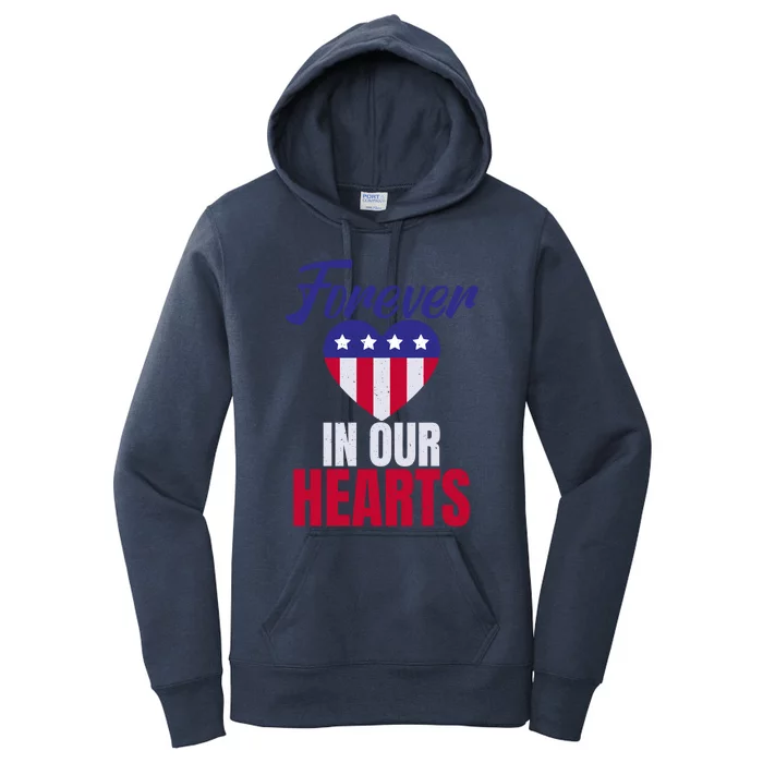 4th July Forever In Our Hearts Memorial Day Gift Women's Pullover Hoodie