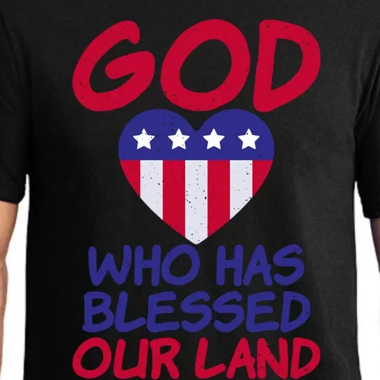 4th July God Who Has Blessed Our Land Memorial Day Meaningful Gift Pajama Set