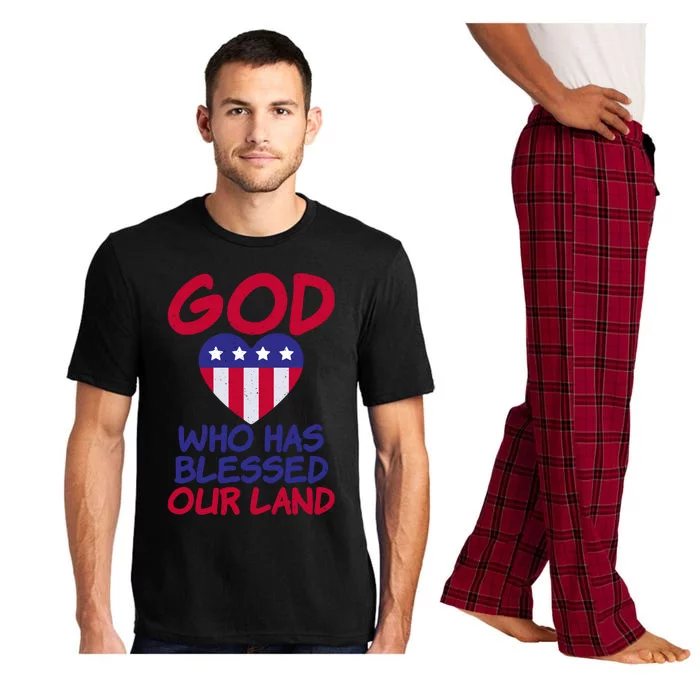 4th July God Who Has Blessed Our Land Memorial Day Meaningful Gift Pajama Set