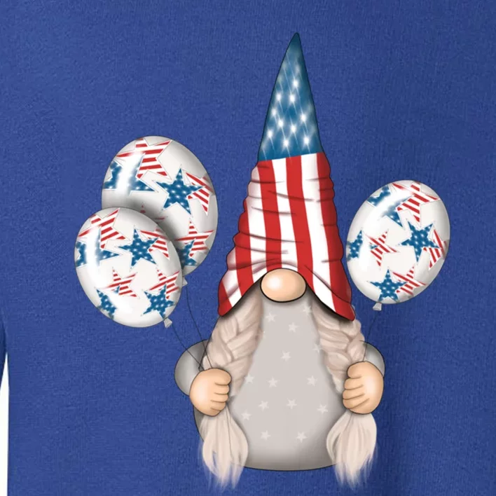 4th July Gnome Great Gift Toddler Sweatshirt