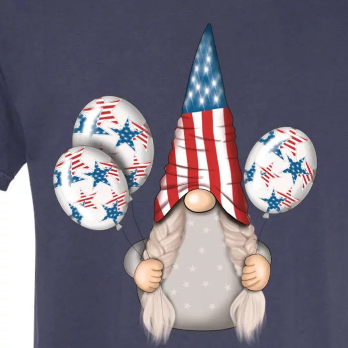 4th July Gnome Great Gift Garment-Dyed Heavyweight T-Shirt