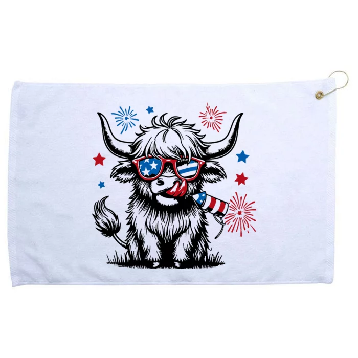 4th July Heifer Grommeted Golf Towel