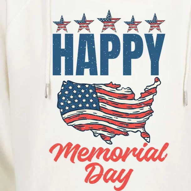 4th July Happy Memorial Day Gift Womens Funnel Neck Pullover Hood