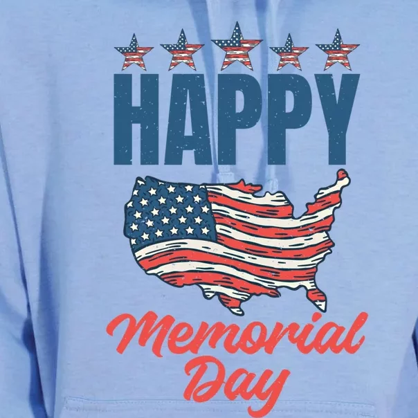 4th July Happy Memorial Day Gift Unisex Surf Hoodie