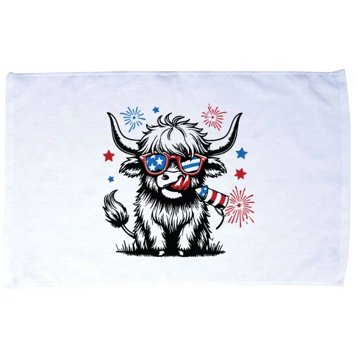 4th July Heifer Microfiber Hand Towel