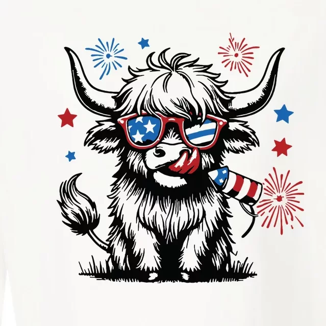 4th July Heifer Cropped Pullover Crew