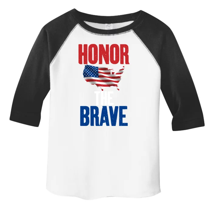 4th July Honor The Brave Memorial Day Funny Gift Toddler Fine Jersey T-Shirt