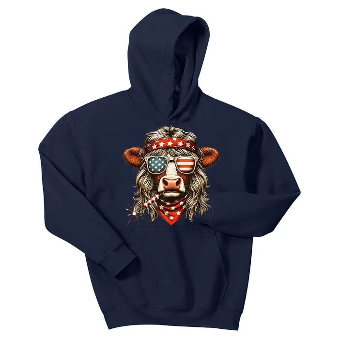 4th July Heifer Kids Hoodie