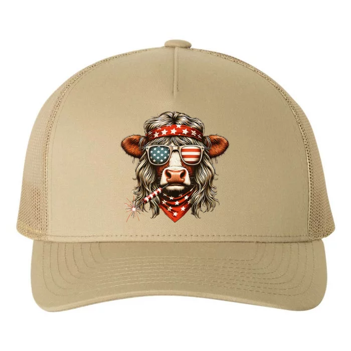 4th July Heifer Yupoong Adult 5-Panel Trucker Hat