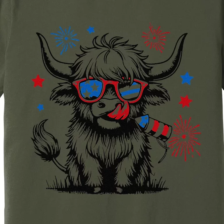 4th July Heifer Premium T-Shirt