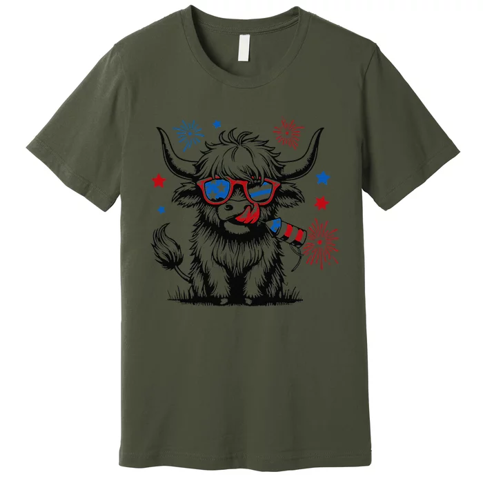 4th July Heifer Premium T-Shirt