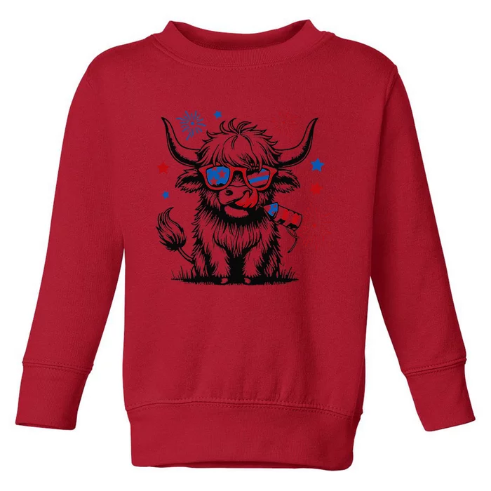 4th July Heifer Toddler Sweatshirt