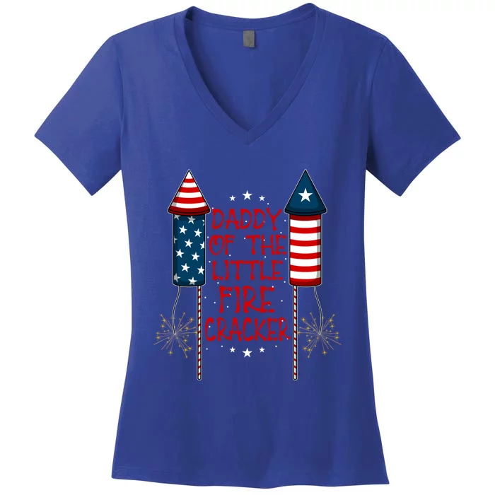 4th July Liberty Freedom Usa Flag Patriot National Holiday Gift Women's V-Neck T-Shirt