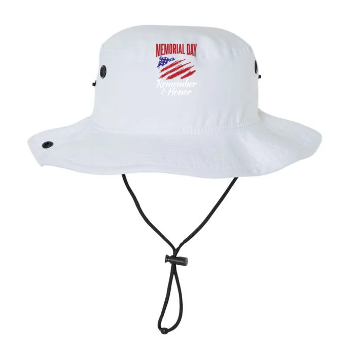 4th July Memorial Day Remember And Honor America Gift Legacy Cool Fit Booney Bucket Hat