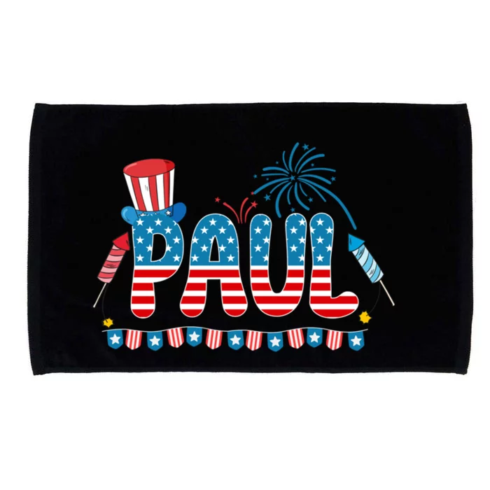 4th July Patriotic Bbq Holiday National Family Paul Cool Gift Microfiber Hand Towel