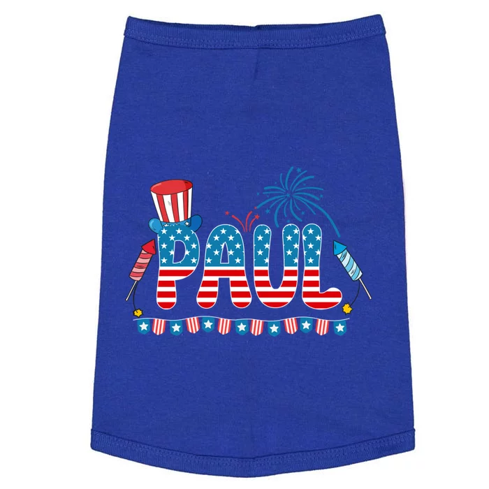 4th July Patriotic Bbq Holiday National Family Paul Cool Gift Doggie Tank