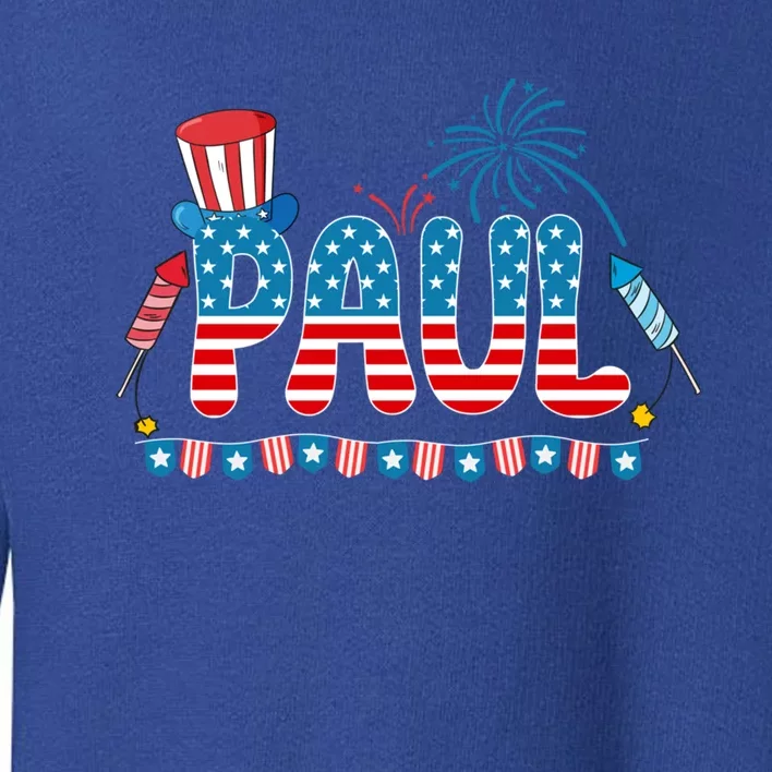 4th July Patriotic Bbq Holiday National Family Paul Cool Gift Toddler Sweatshirt