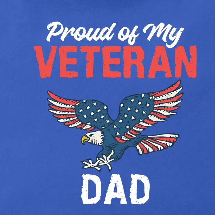 4th July Proud Of My Veteran Dad Family Memorial Day Gift Zip Tote Bag