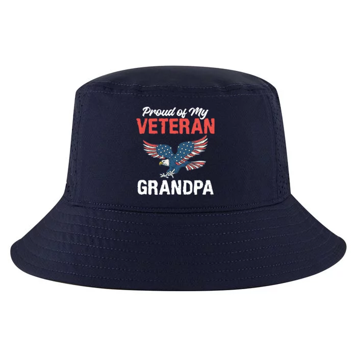 4th July Proud Of My Veteran Grandpa Grand Memorial Day Gift Cool Comfort Performance Bucket Hat