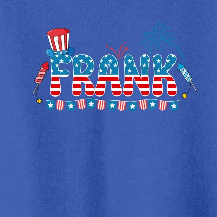 4th July Patriotic Bbq Holiday National Family Frank Gift Toddler T-Shirt