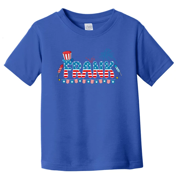 4th July Patriotic Bbq Holiday National Family Frank Gift Toddler T-Shirt