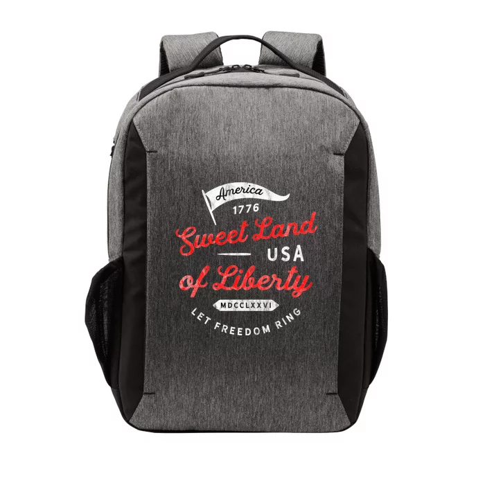 4th July Sweet Land Liberty America Freedom Ring Saying 1776 Meaningful Gift Vector Backpack