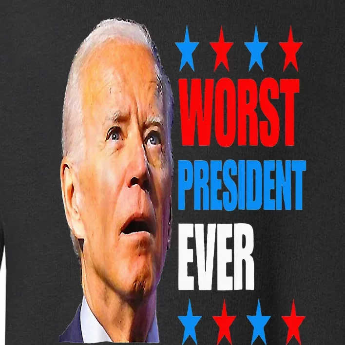 4th July Trump 2024 Election Worst President Ever Joe Biden Toddler Sweatshirt