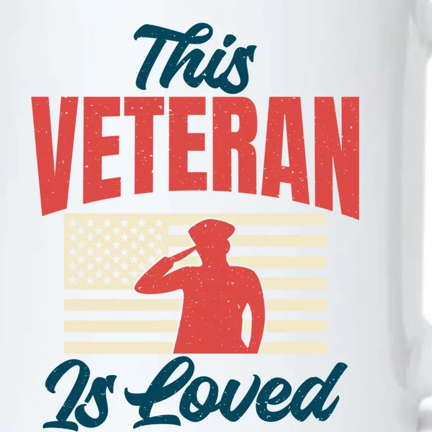 4th July This Veteran Is Loved Grandpa Dad Memorial Day Gift Black Color Changing Mug