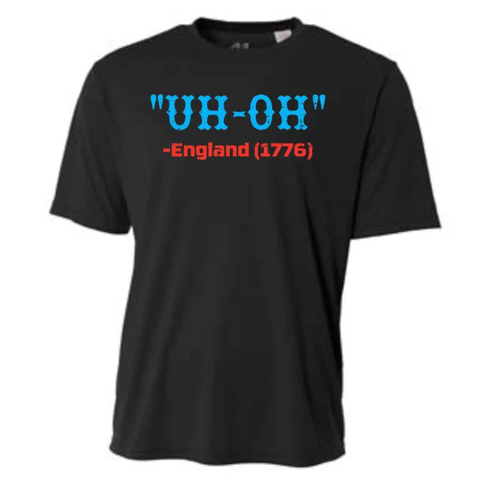 4th July Uh Oh England 1776 Independence Day Cooling Performance Crew T-Shirt