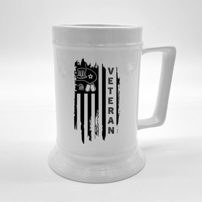 4Th July Veteran Independence Day Veterans Front & Back Beer Stein