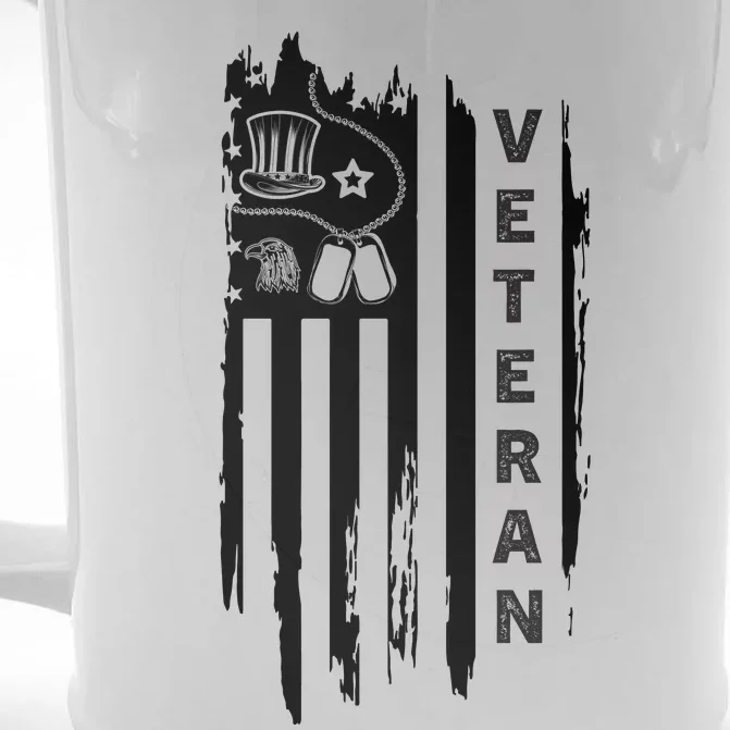 4Th July Veteran Independence Day Veterans Front & Back Beer Stein