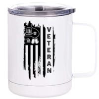 4Th July Veteran Independence Day Veterans 12 oz Stainless Steel Tumbler Cup