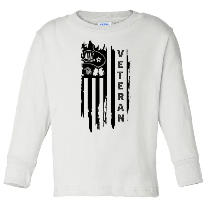 4Th July Veteran Independence Day Veterans Toddler Long Sleeve Shirt