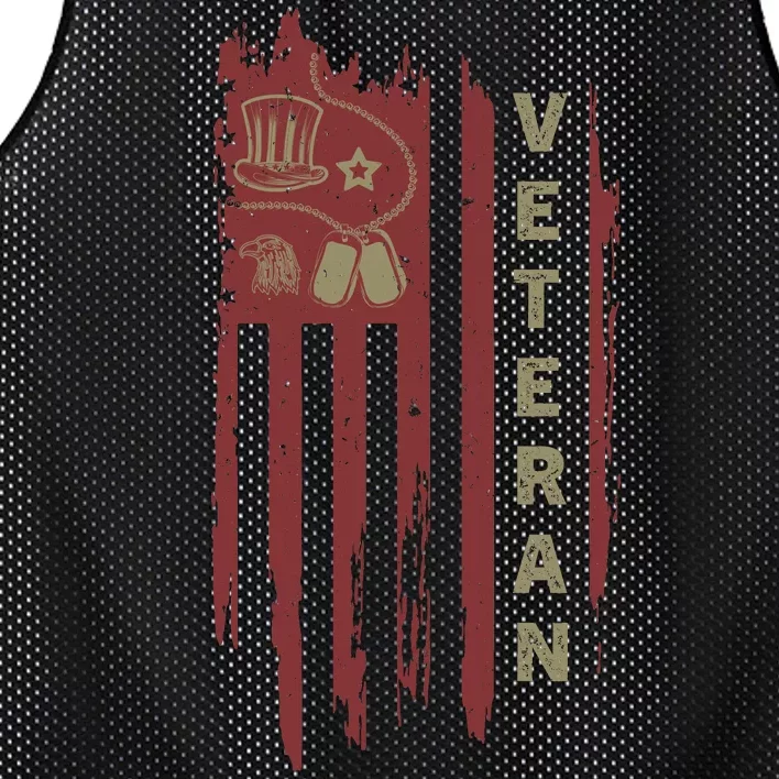 4Th July Veteran Independence Day Veterans Mesh Reversible Basketball Jersey Tank