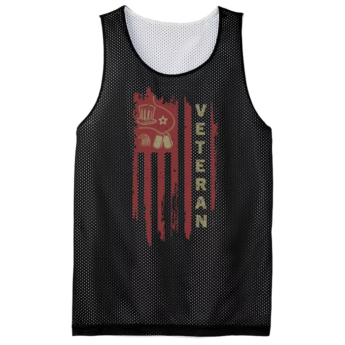 4Th July Veteran Independence Day Veterans Mesh Reversible Basketball Jersey Tank