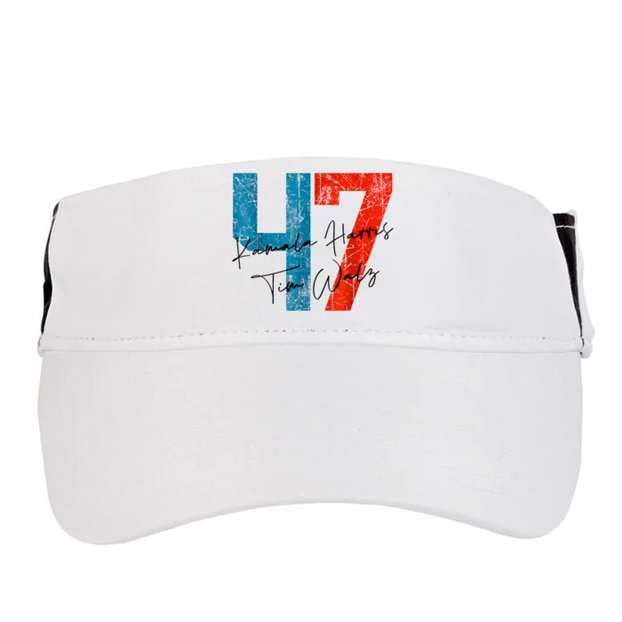 47 Kamala Harris Tim Walz Harris Waltz 2024 Adult Drive Performance Visor