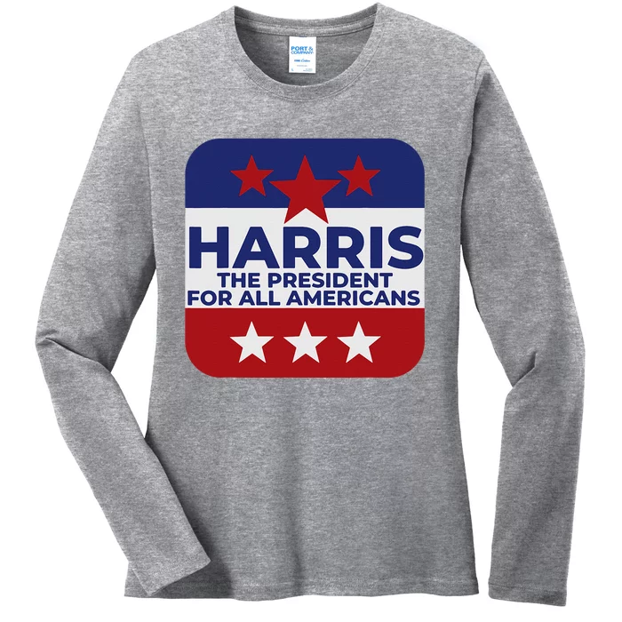 47 Kamala Harris Election Harris Walz Party Wear Ladies Long Sleeve Shirt