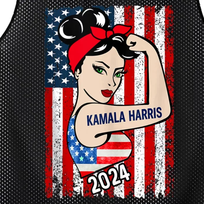 47 Kamala Harris 2024 President Election. America Flag Vote 47 Kamala Harris Mesh Reversible Basketball Jersey Tank