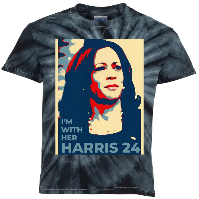 47 Kamala Harris Election Harris Walz Party Wear Kids Tie-Dye T-Shirt