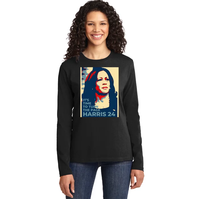 47 Kamala Harris Election Harris Walz Party Wear Ladies Long Sleeve Shirt