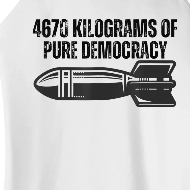 4670 Kilograms Of Pure Democracy Apparel Women’s Perfect Tri Rocker Tank