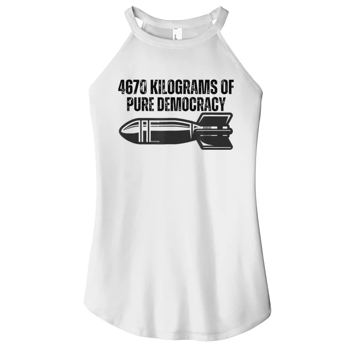 4670 Kilograms Of Pure Democracy Apparel Women’s Perfect Tri Rocker Tank