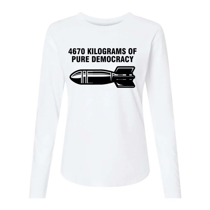 4670 Kilograms Of Pure Democracy Womens Cotton Relaxed Long Sleeve T-Shirt